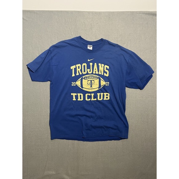 Jerzees Other - Jerzees Men's XL Blue Trojans TD Club 2007 Football Graphic Print T-Shirt